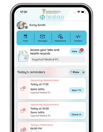 Phone image with sugarloaf mobile application